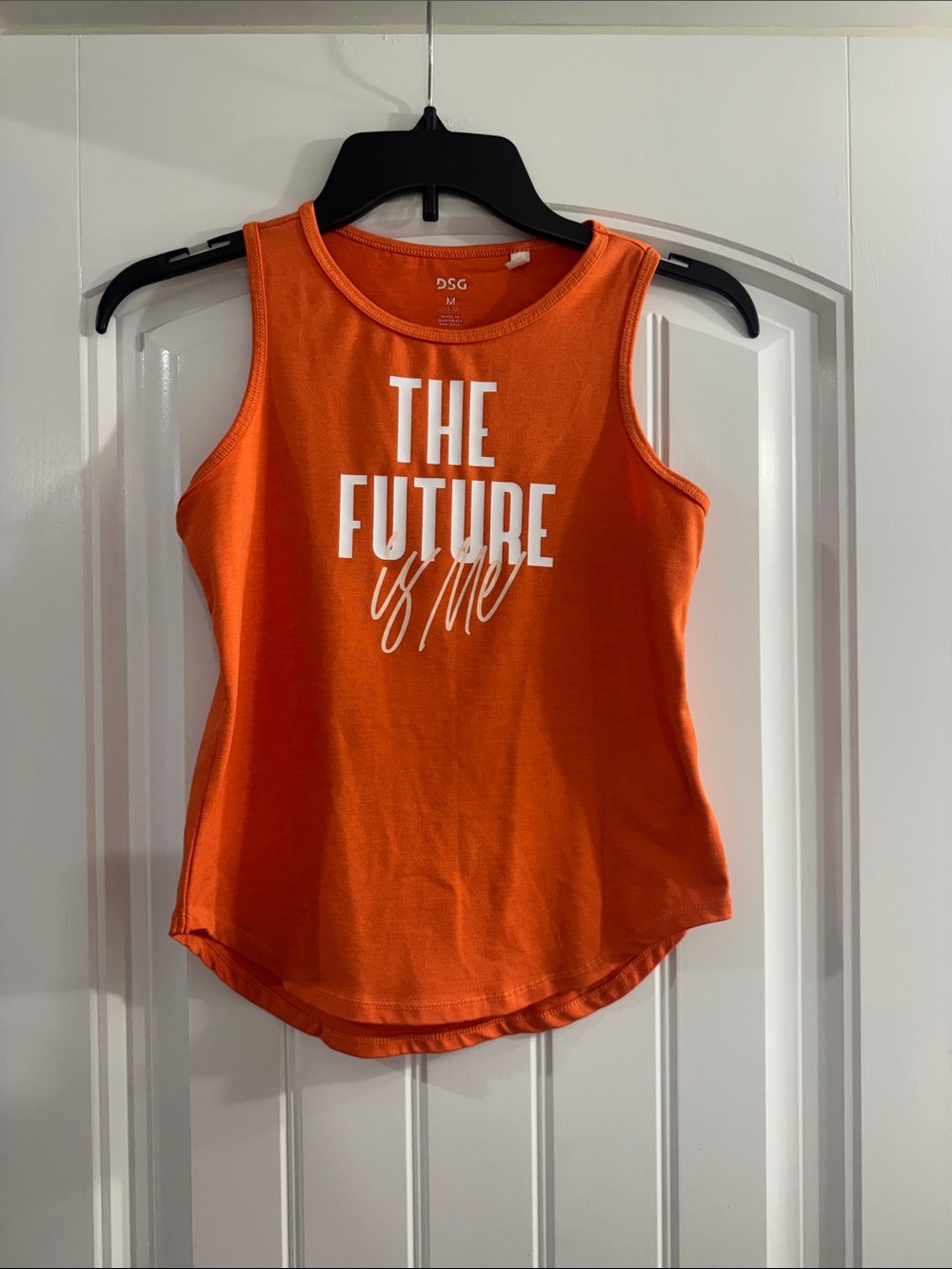 DSG Girls Orange Graphic Tank